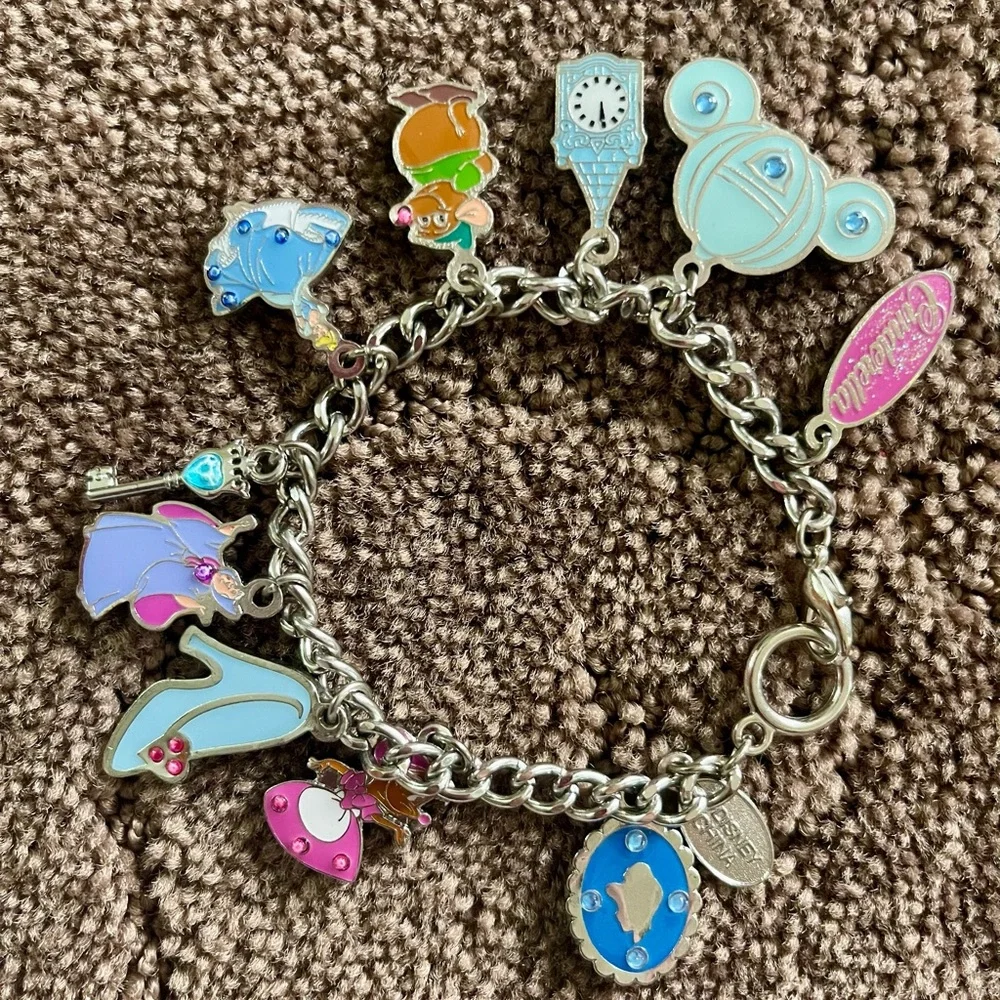 Cinderella silver charm bracelet - Picture 2 of 5